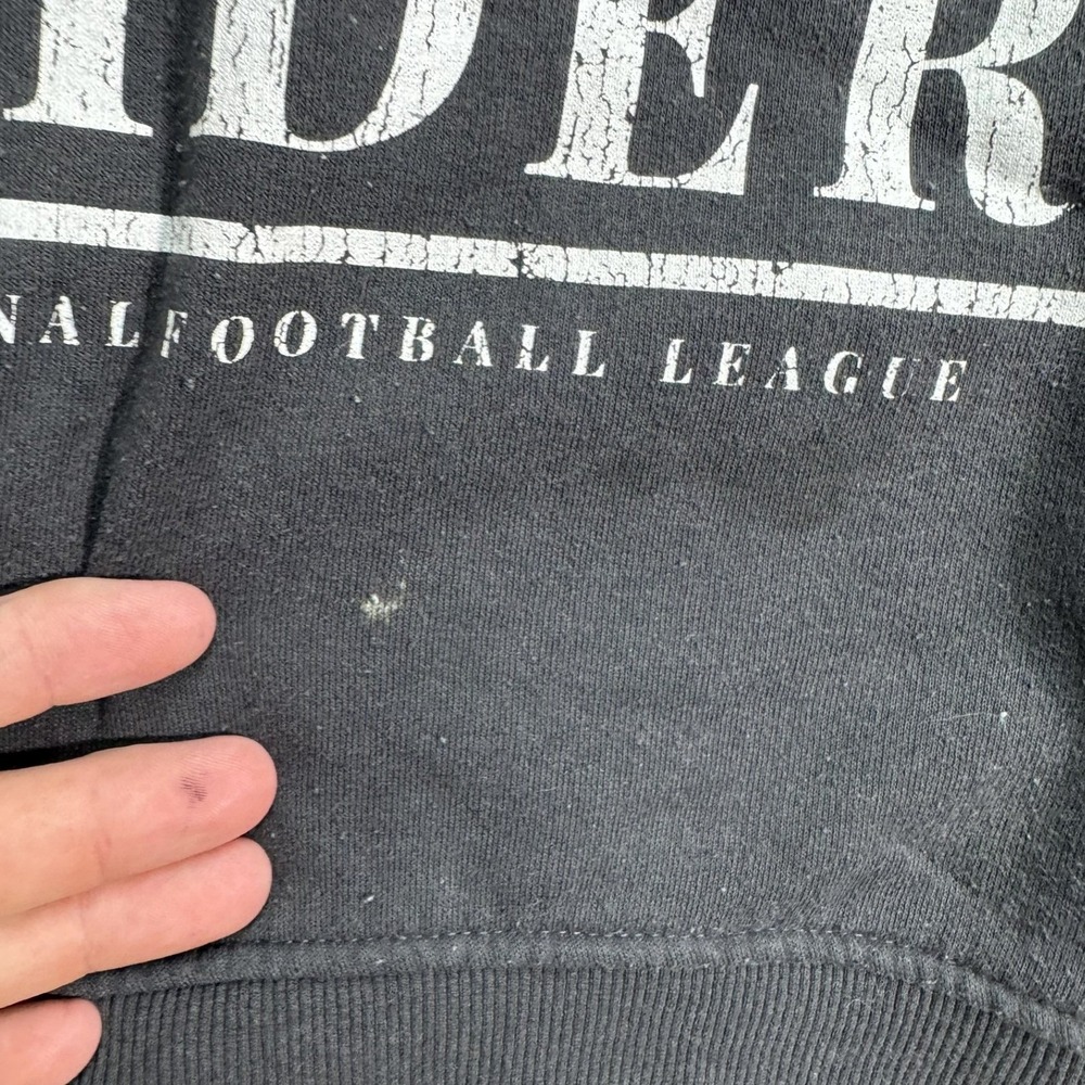 Las Vegas Raiders NFL Primark Mens Black Long Sleeve Crewneck Sweatshirt Size M - Picture 6 of 9